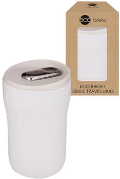 Ladelle ECO BREW II To-Go-Becher doppelwandig keramik alabaster 0,35l