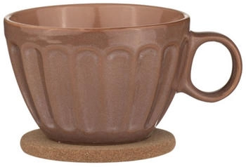 Ladelle ELAN Becher- und Untersetzerset terrakotta
