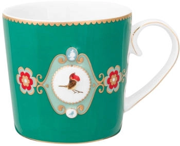 PiP Studio Love Birds Medallion Tasse grün 150ml