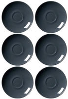 Ritzenhoff & Breker DOPPIO Kaffeeuntertasse 16 cm anthrazit 6er Set