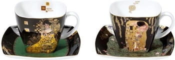 Goebel 2er Set Gustav Klimt Tassen mit Untertasse SET 1 250ml