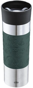 Cilio Isoliertrinkbecher Viaggio in dunkelgrün (500 ml)