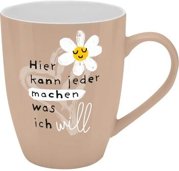 Sheepworld Tasse mit Motivdruck 'Hier kann jeder machen was ich will', mit Banderole (74185)