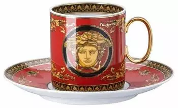 Versace Medusa Medusa Red Kaffeetasse 2-tlg.