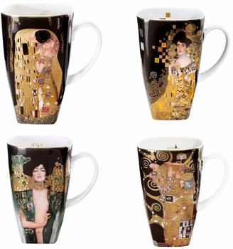 Goebel 4er Set Gustav Klimt Becher, Tassen ALLE MOTIVE für 450ml Porzellan
