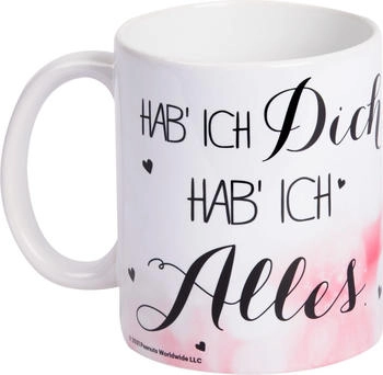 United Labels Tasse "Hab ich Dich" Keramik, 320 ml, Weiß (0125360)