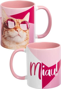 United Labels Mug Katze miau inner pink (4025055449150)