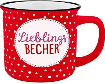 Sheepworld Becher Motiv "Lieblingsbecher" Emaille-Optik (45779)