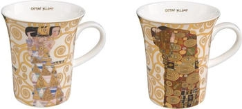 Goebel Tasse Gold, Durchmesser 1 cm, Porzellan, Farbe: Gold, Motiv: Die Erwartung + Die Erfüllung
