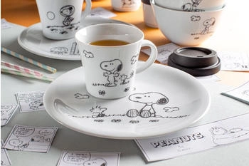 Kahla Peanuts Obertasse 0,22 l Peanuts Flower weiße Kaffeetasse mit Peanuts Motiv aus Porzellan