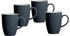 Ritzenhoff & Breker DOPPIO Kaffeebecher 320 ml Anthrazit 4er Set