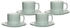 Ritzenhoff & Breker JASPER Kaffeetasse mit Untertasse 240 ml 4er Set mint