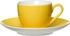 Ritzenhoff & Breker DOPPIO Espressotasse mit Untertasse 80 ml 6er Set gelb