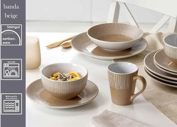 Ritzenhoff & Breker Becher 315ml 6er Set Banda beige