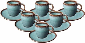 Villeroy & Boch like. by Lave glac&eacute; Kaffeetasse mit Untertasse 190 ml 6er Set DS