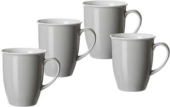 Ritzenhoff & Breker DOPPIO Kaffeebecher 320 ml Grau 4er Set