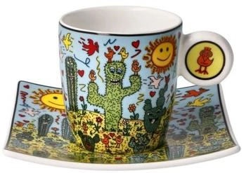 Goebel Espressotasse James Rizzi Desert Life Pop Art