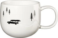 ASA Henkelbecher 0,4 l Joy Snow Tracks Skidding Xmas