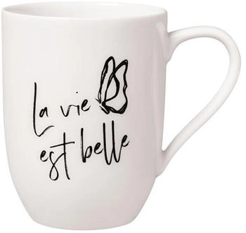 Villeroy & Boch Statement Becher mit Henkel La vie est belle 0,28 L
