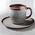 Villeroy & Boch like. by Lave beige Kaffeetasse mit Untertasse 190 ml 6er Set DS