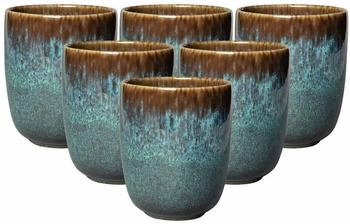 Villeroy & Boch NewWave Caffè Kaffeebecher – 300 Ml, Deep Green Hairstreak Schmetterling, Porzellan, Spülmaschinenfest