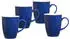 Ritzenhoff & Breker DOPPIO Kaffeebecher 320 ml Indigo Blau 4er Set