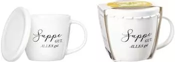 Ritzenhoff & Breker Suppentasse 460ml mit Deckel Soppa = Gut