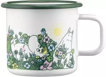 Muurla Moomin Emaille Tasse 37 cl In the garden