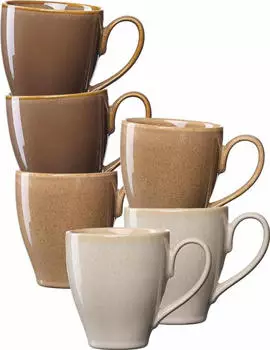 Ritzenhoff & Breker Sahara Kaffeebecher 400 ml 6er Set gemischt