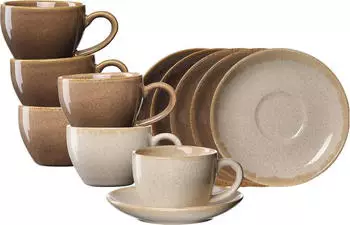 Ritzenhoff & Breker Sahara Espressotasse mit Untertasse 6er Set gemischt