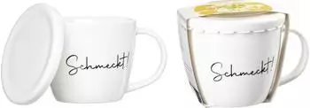 Ritzenhoff & Breker Suppentasse 460ml mit Deckel Soppa = Schmeckt