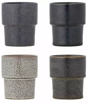 Bloomingville Ewan Tasse 4-teilig Braun