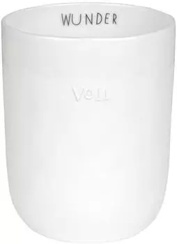 räder DINING Breakfast Becher Wundervoll 400ml weiss