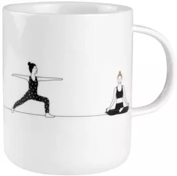 räder Geschenktasse Yoga Ø 8 cm H 10 cm