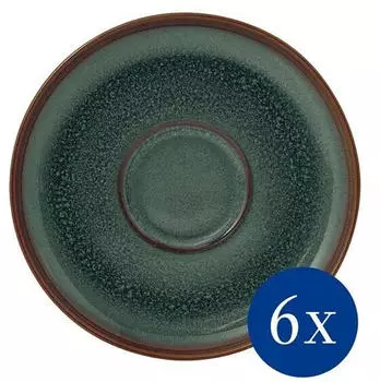 Villeroy & Boch Crafted Kaffee-Untertasse Gr&uuml;n &Oslash;14,9 cm