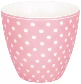Greengate Dotty Latte Cup pale pink 0,35l