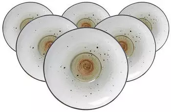 Ritzenhoff & Breker Untertasse 14cm 6er Set Cosmo grau