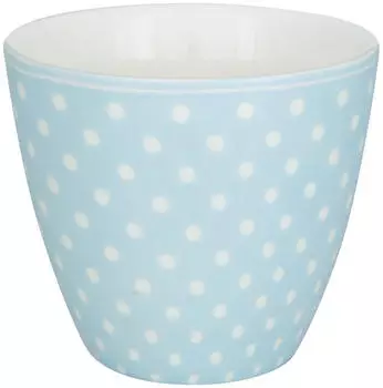 Greengate Dotty Latte Cup pale blue 0,35l