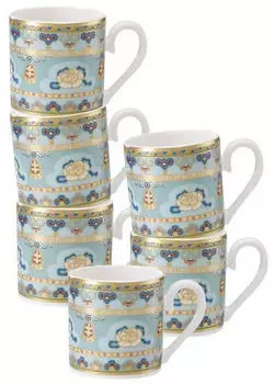 Villeroy & Boch Multipack Samarkand Aquamarin Mokka-/Espressoobertasse 6 St&uuml;ck