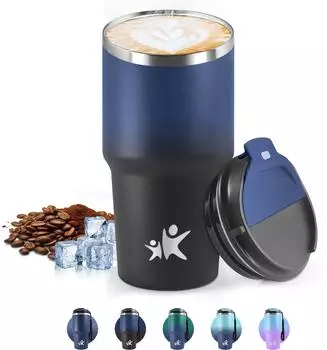 HoneyHolly Thermobecher 600ml Edelstahl doppelwandig (HH-KK-20TSQCB-JB-287-6C)