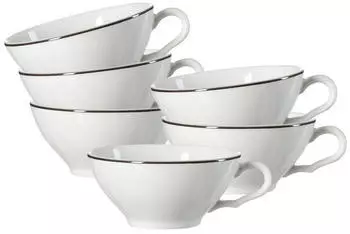Ritzenhoff & Breker Teetasse 100ml 6er Set Norden grau