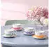 Villeroy & Boch Fleur Couleur Cappuccinotasse mit Untertasse 300 ml Cassis