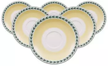 Villeroy & Boch French Garden Caf&eacute; au lait Untertasse &oslash; 19,5 cm 6er Set