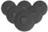 Villeroy & Boch Manufacture Rock Mickey Mouse Kaffee-Untertasse ø 15,4 cm 6er Set