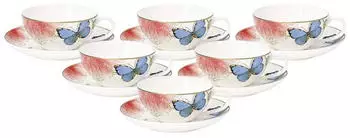 Villeroy & Boch Amazonia Anmut Teetasse mit Untertasse 200 ml 6er Set