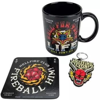 Pyramid international Hellfire Geschenkset Tasse, Untersetzer & Schlüsselanhänger (GP86055)