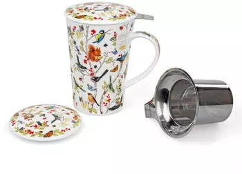 Dunoon Shetland Secret Wood Tasse mit Sieb und Deckel 0,44l (SH-SECW-XX)