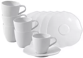 Villeroy & Boch Pura Espressotasse mit Untertasse 50 ml 6er Set