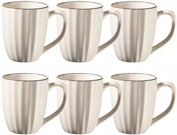 M&auml;ser Osita Kaffeebecher-Set, Steinzeug, Beige