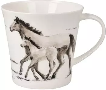 Goebel Kaffee-/Teetasse "Hopp, erster Ausflug" Peter Schnellhardt Atelier